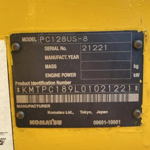 Komatsu PC128US-8 21221 Import Ex.Japan - Gambar 25