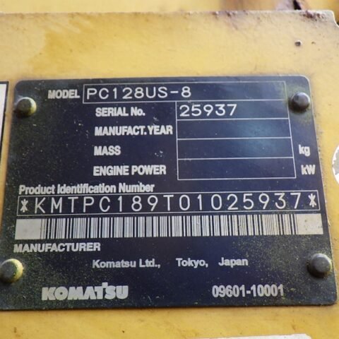 Komatsu PC128US-8 25937 Import Ex.Japan - Gambar 6