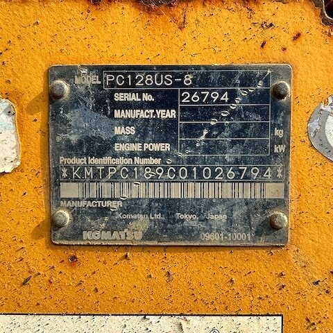 Komatsu PC128US-8 26794 Import Ex.Japan - Gambar 7