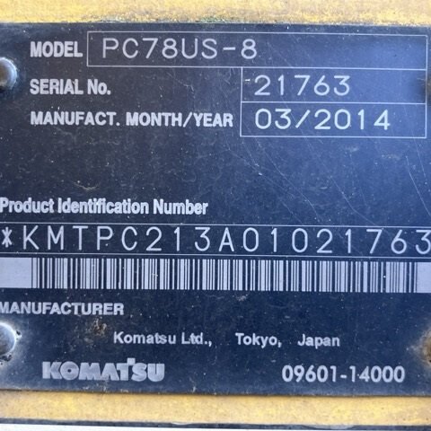 Komatsu PC78US-8 21763 Import Ex.Japan - Gambar 5