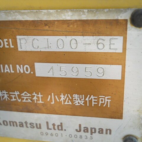 Komatsu PC100-6E 45959 Import Ex.Japan - Gambar 7