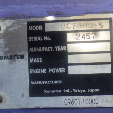 Komatsu PC78US-5 2457 Import Ex.Japan - Gambar 5