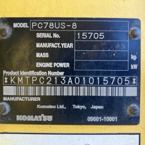 Komatsu PC78US-8 15705 Import Ex.Japan - Gambar 5
