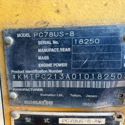 Komatsu PC78US-8 18250 Import Ex.Japan - Gambar 5