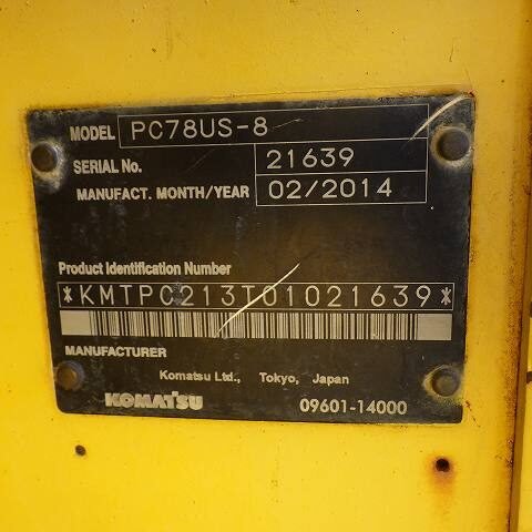 Komatsu PC78US-8 21639 Import Ex.Japan - Gambar 5