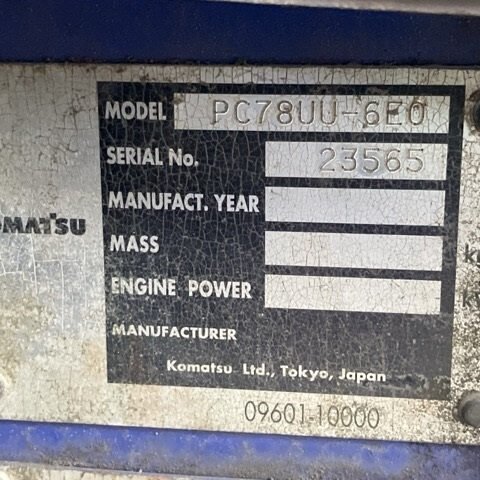 Komatsu PC78UU-6EO 23565 Import Ex.Japan - Gambar 5