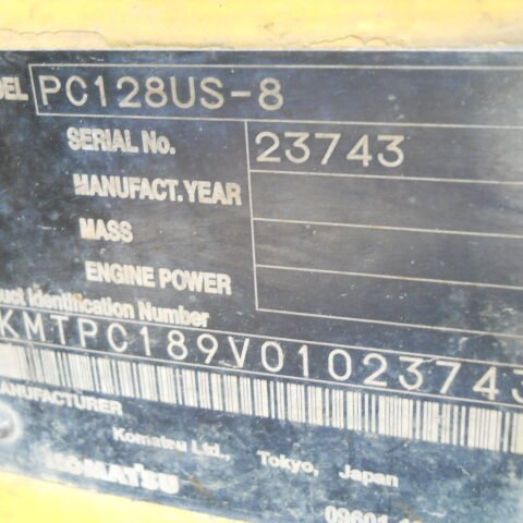 Komatsu PC128US-8 23743 Import Ex.Japan - Gambar 5
