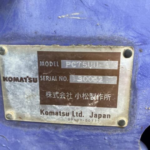 Komatsu PC75US-3 30052 Import Ex.Japan - Gambar 5