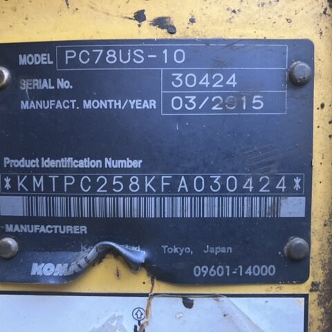 Komatsu PC78US-10 30424 Import Ex.Japan - Gambar 5