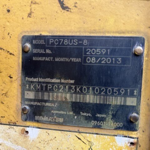 Komatsu PC78US-8 20591 Import Ex.Japan - Gambar 5