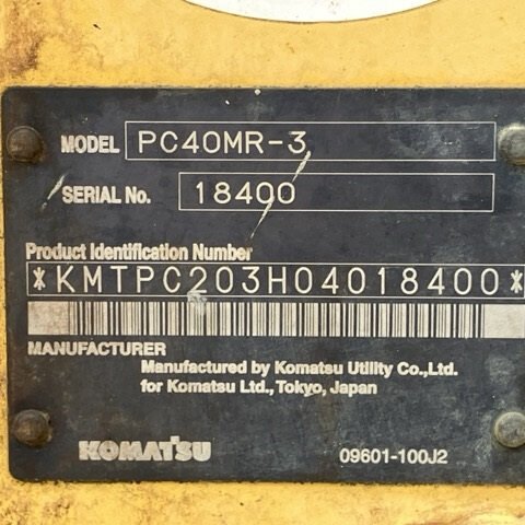 Komatsu PC40MR-3 18400 Import Ex.Japan - Gambar 5