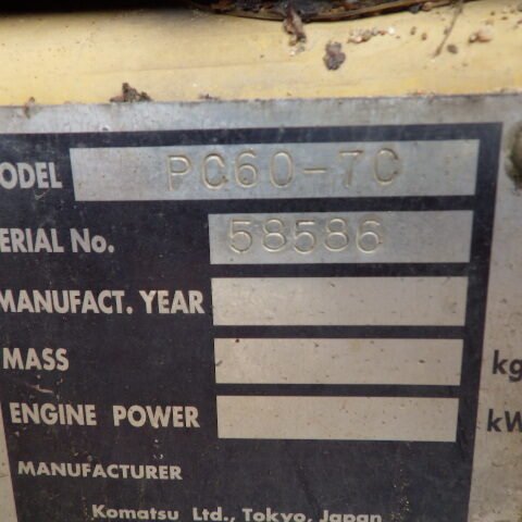 Komatsu PC60-7 58586 Import Ex.Japan - Gambar 5