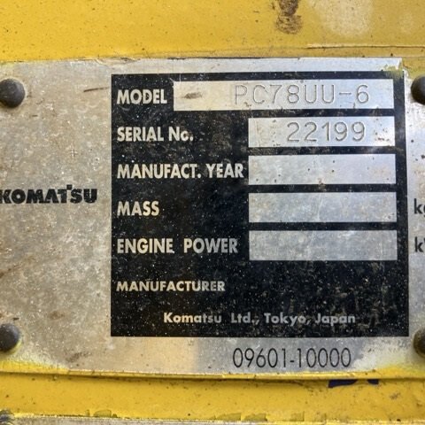Komatsu PC78UU-10 30181 Import Ex.Japan - Gambar 5