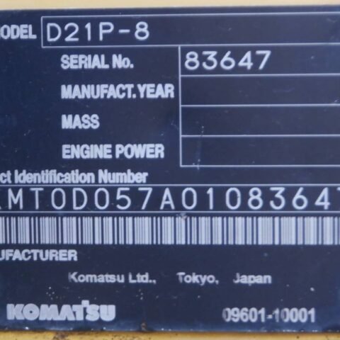 Komatsu D21P-8 83647 Import Ex.Japan - Gambar 5